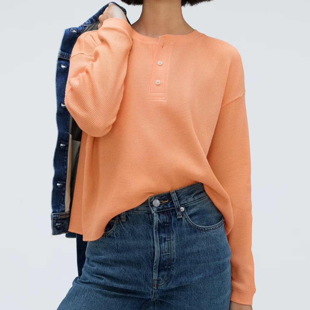 The Organic Cotton Waffle Henley